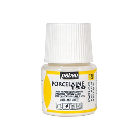 Farba do porcelany/szkła/ceramiki Pebeo Porcelaine150, 120 Powder White